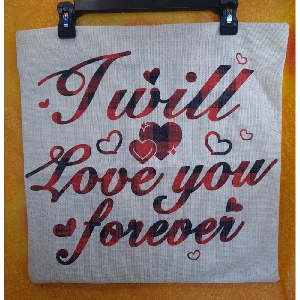 Set of 4 Valentines Day 18x18 Pillow Covers All I‎ Want Is You, Happy Love Day
